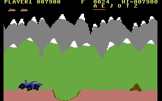 Moon Patrol screenshot 4 for Commodore 64